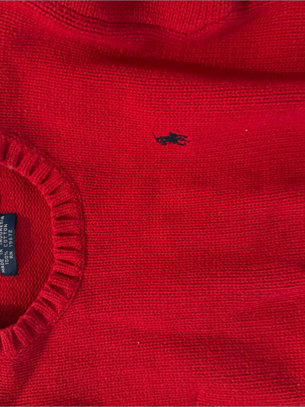 Polo Ralph Lauren Shaker Stitch Knit Crewneck Sweater Size 5